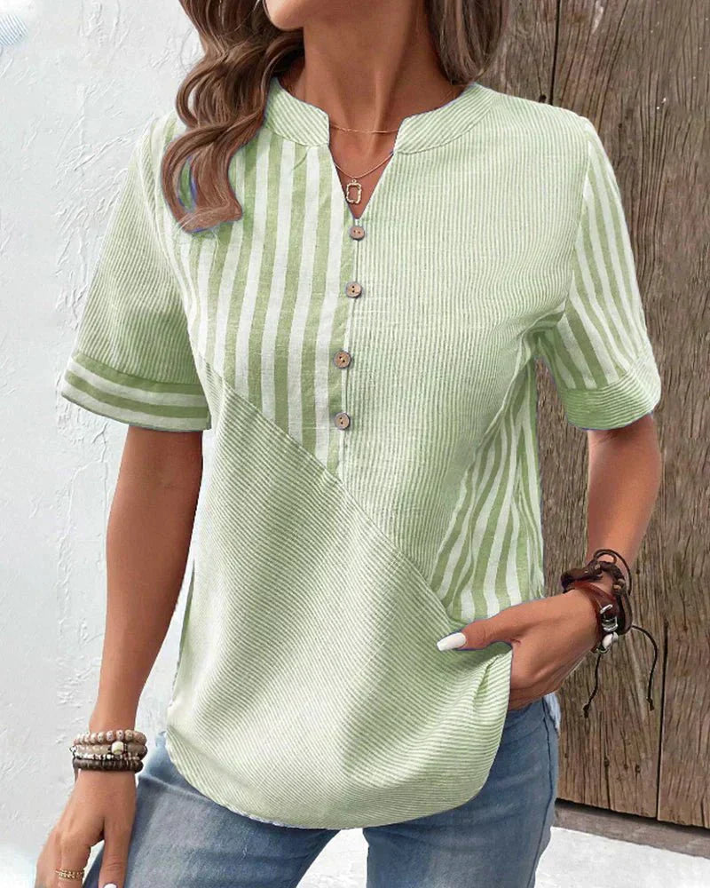 Monroe | Blusa de Rayas Suaves
