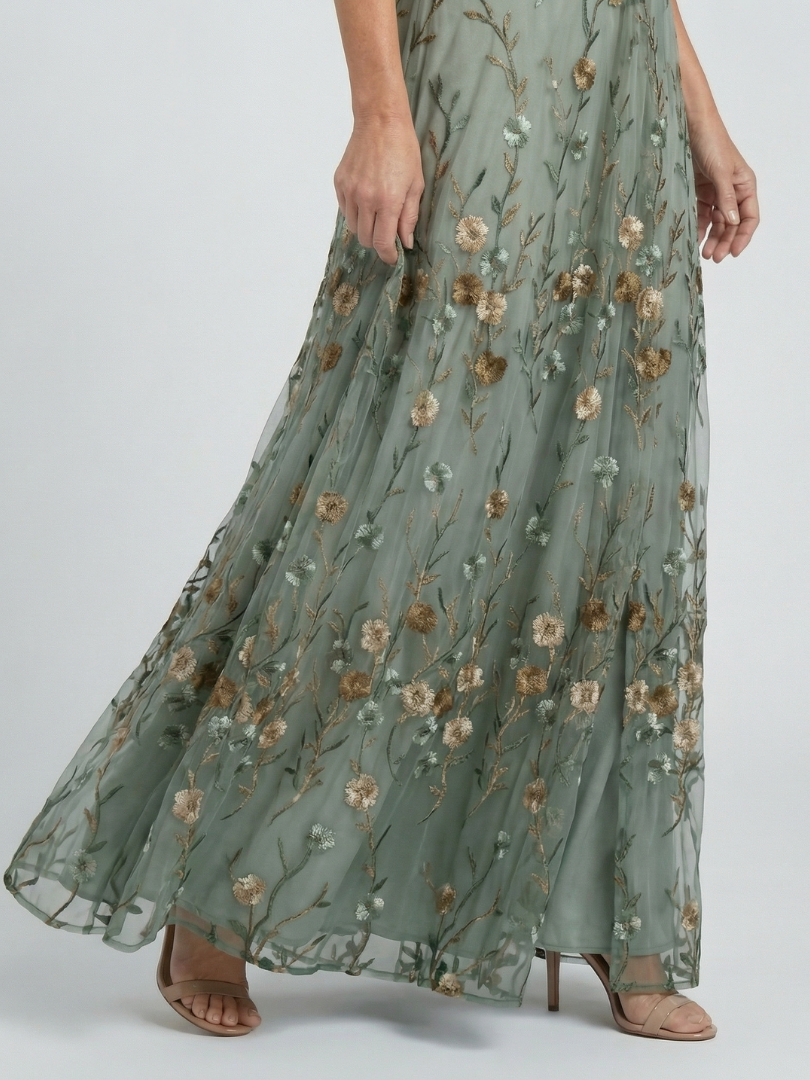 Selora vestido largo con estampado floral