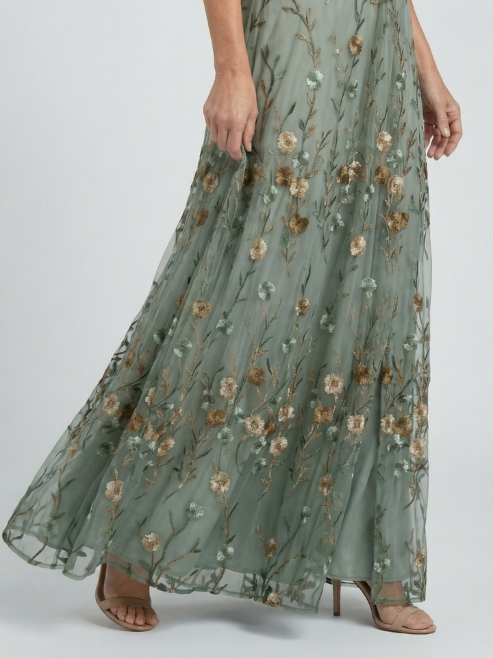 Selora vestido largo con estampado floral