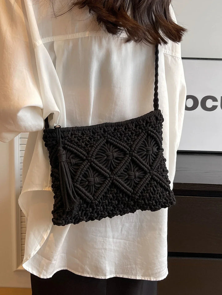 Bolso bandolera tejido