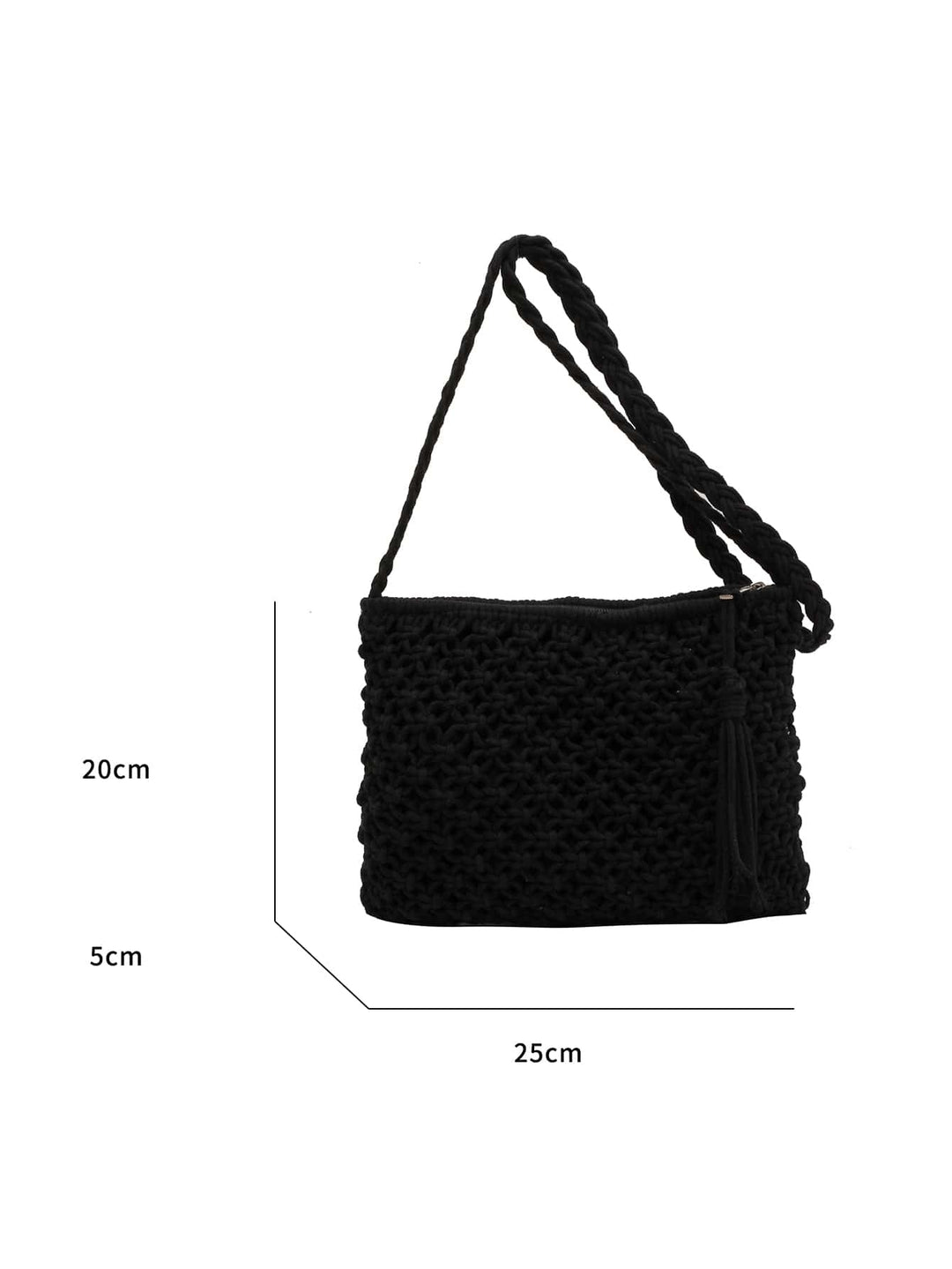 Bolso bandolera tejido