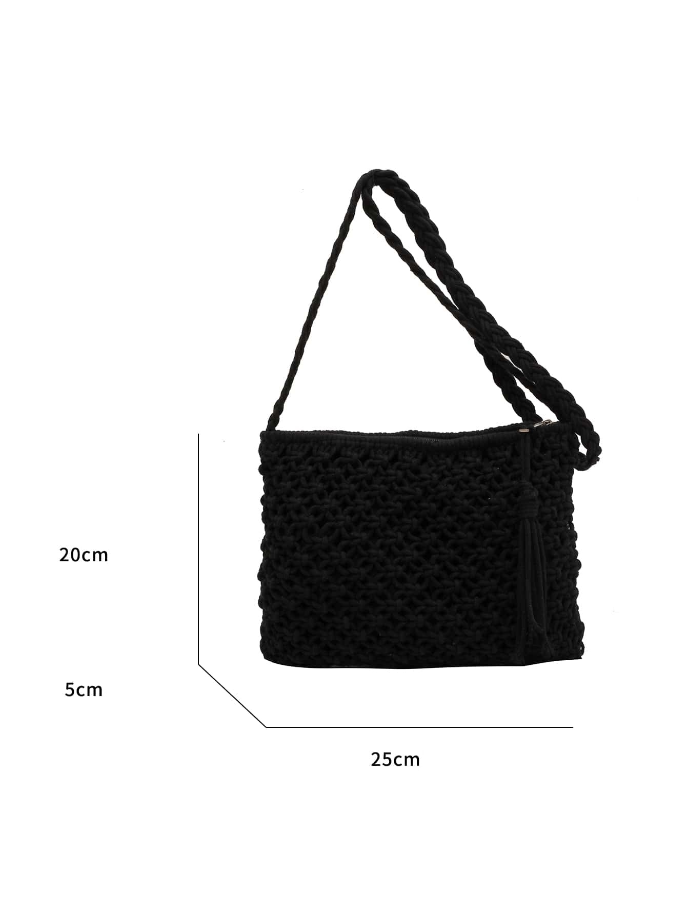 Bolso bandolera tejido