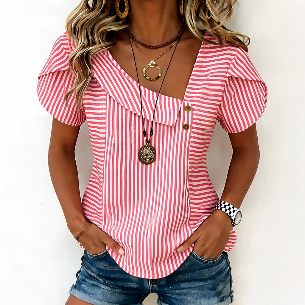 Manuela | Blusa Rayada Casual