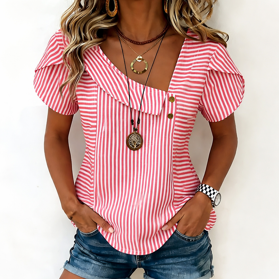 Manuela | Blusa Rayada Casual