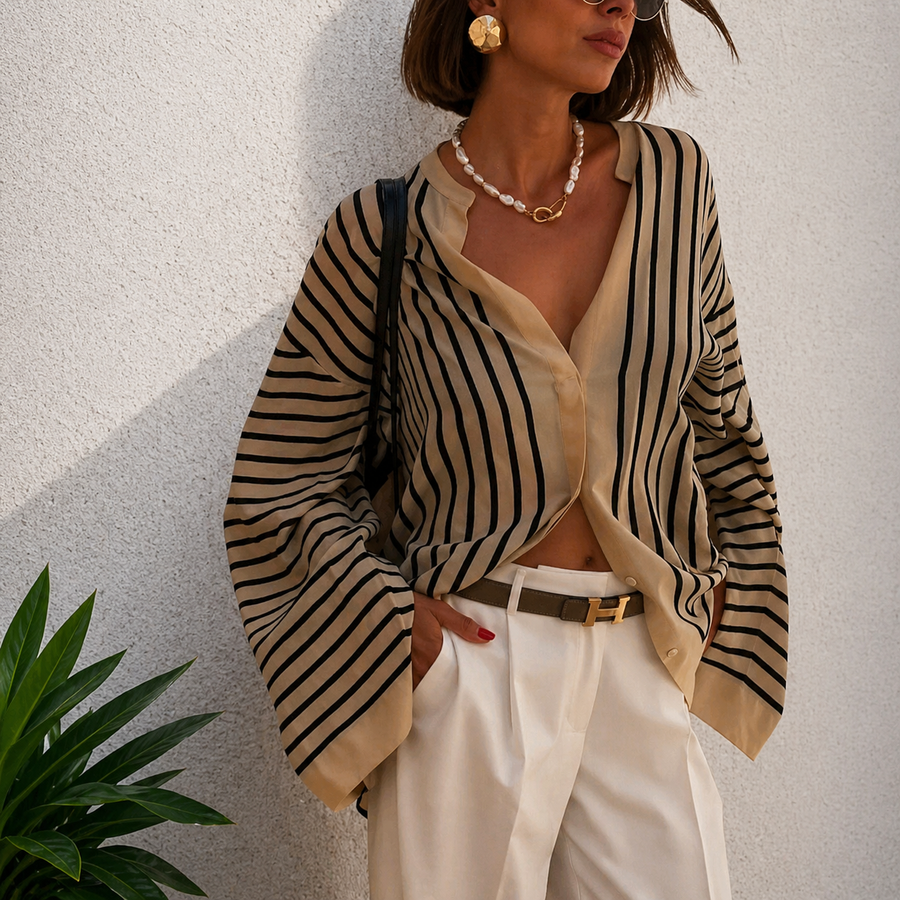 Ana | Camisa De Rayas