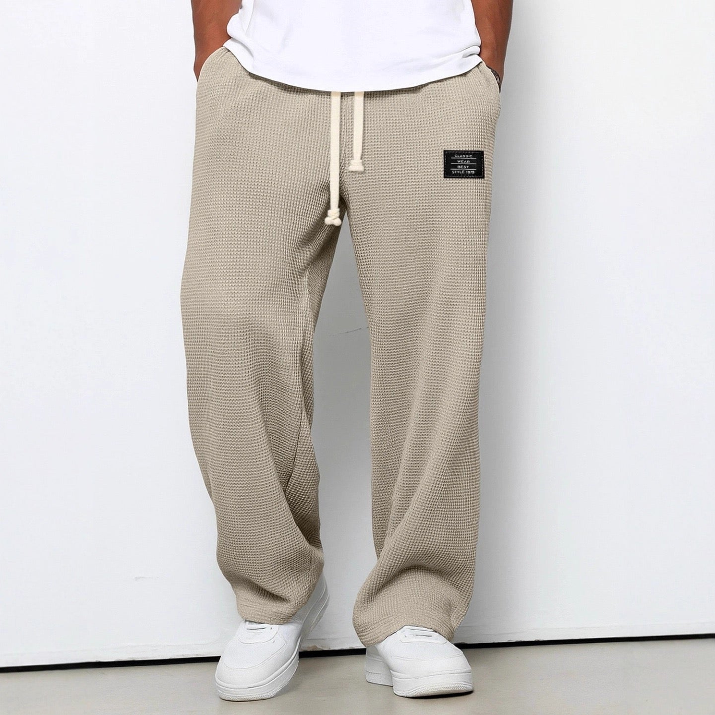 Nicolas | Pantalones de pierna ancha y cintura ajustable