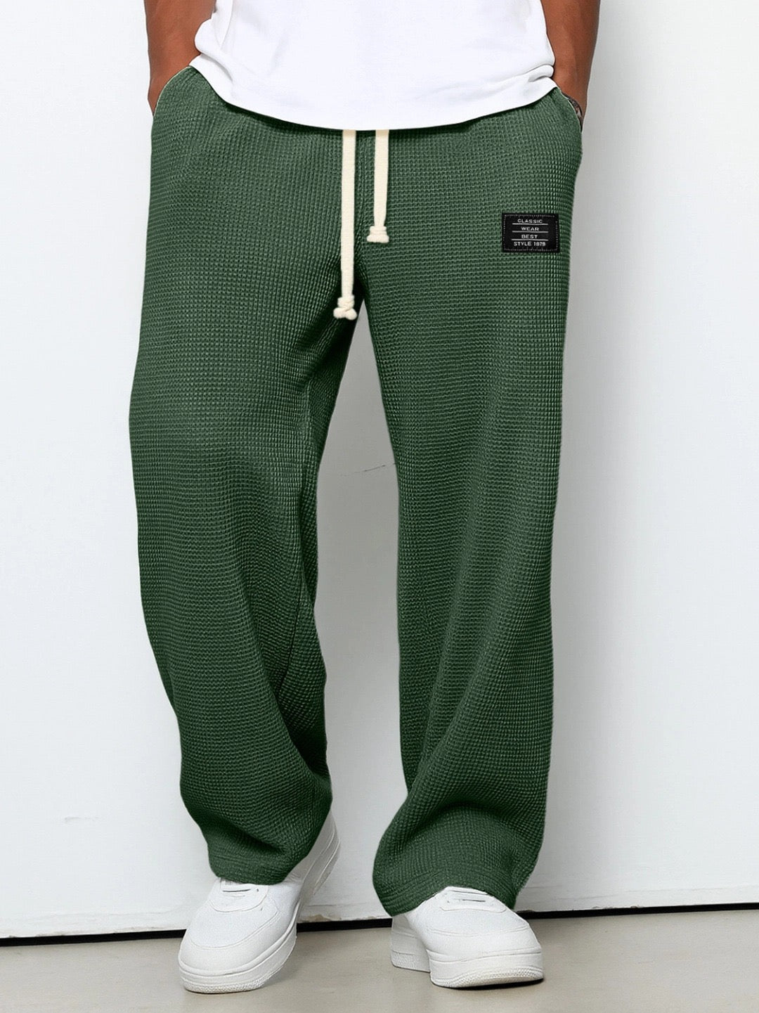 Nicolas | Pantalones de pierna ancha y cintura ajustable