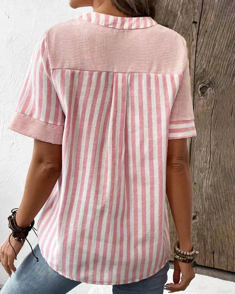 Monroe | Blusa de Rayas Suaves
