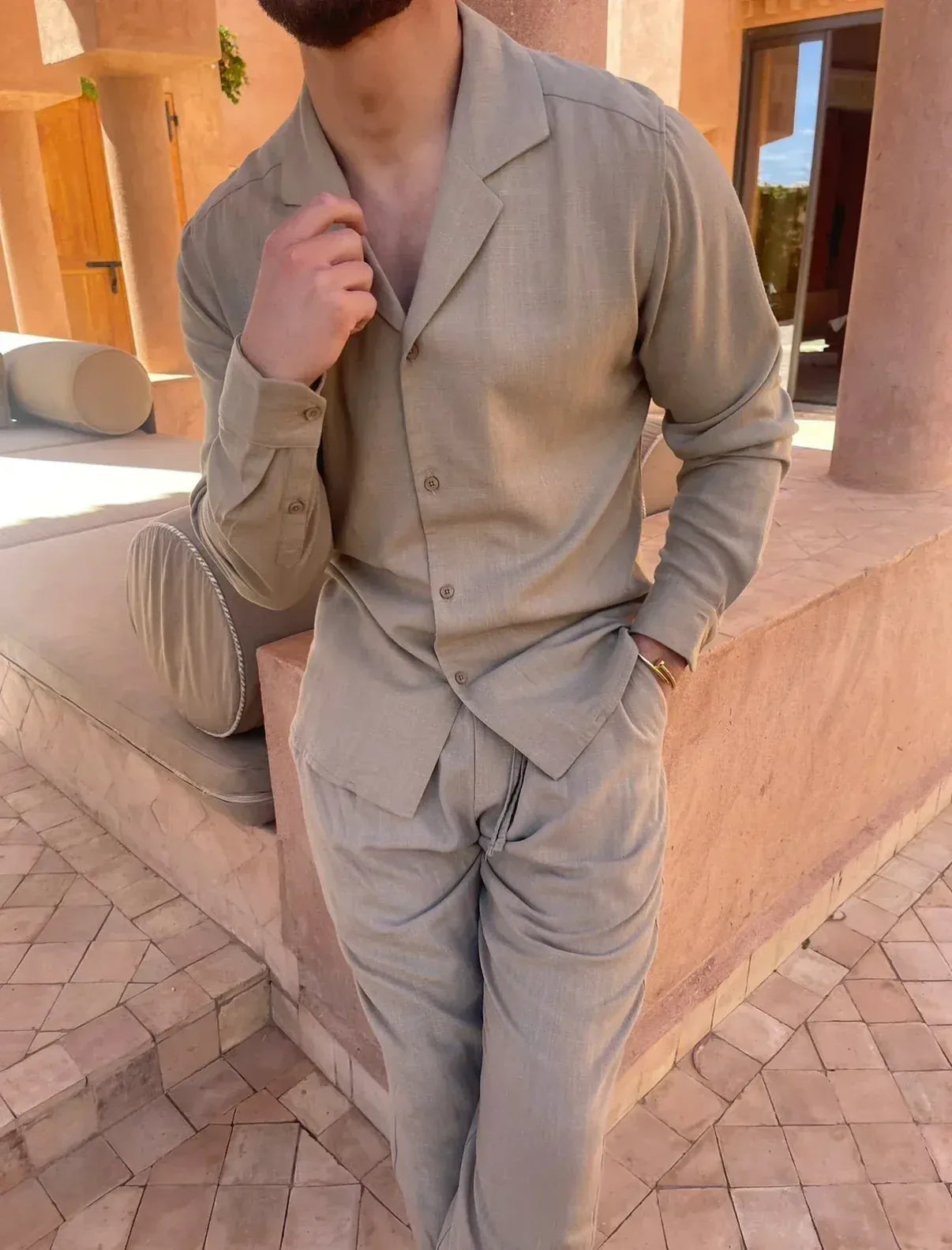 Joel | Conjunto de lino premium