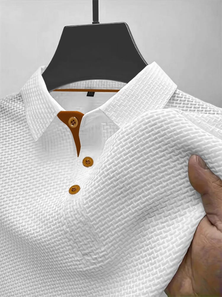 Spencer - Polo moderno para hombre, ligero y transpirable