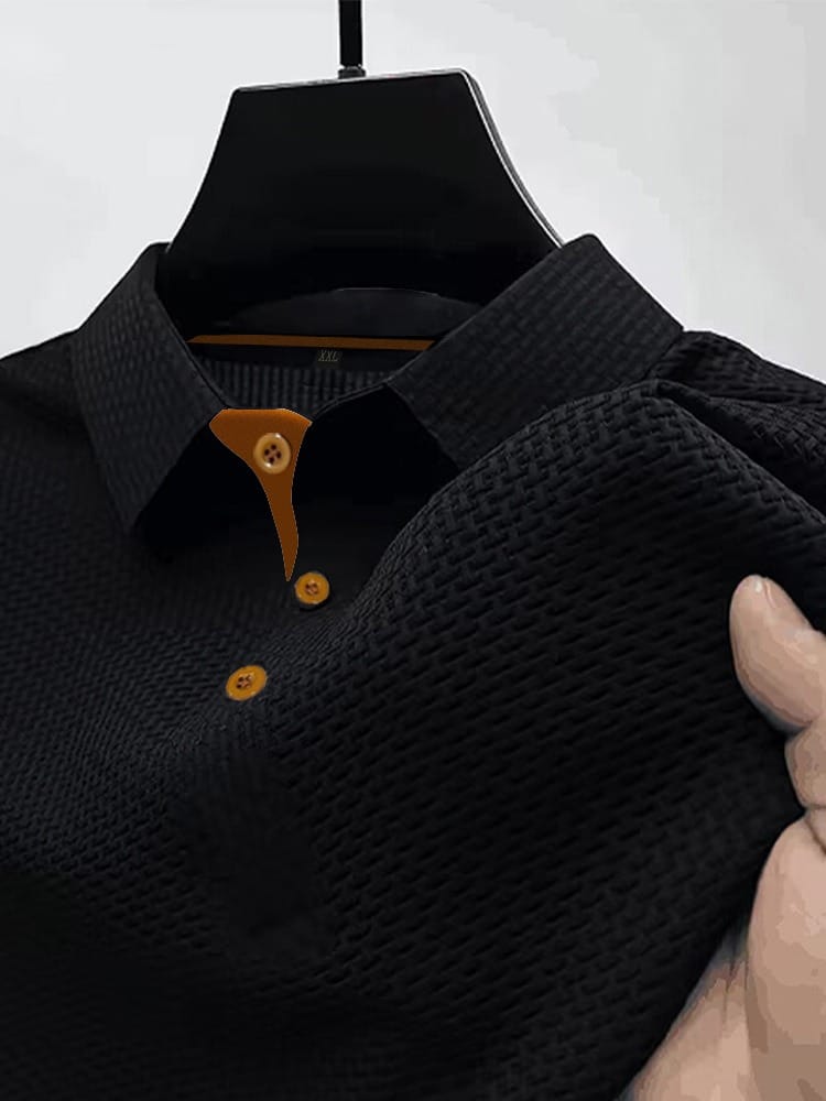 Spencer - Polo moderno para hombre, ligero y transpirable