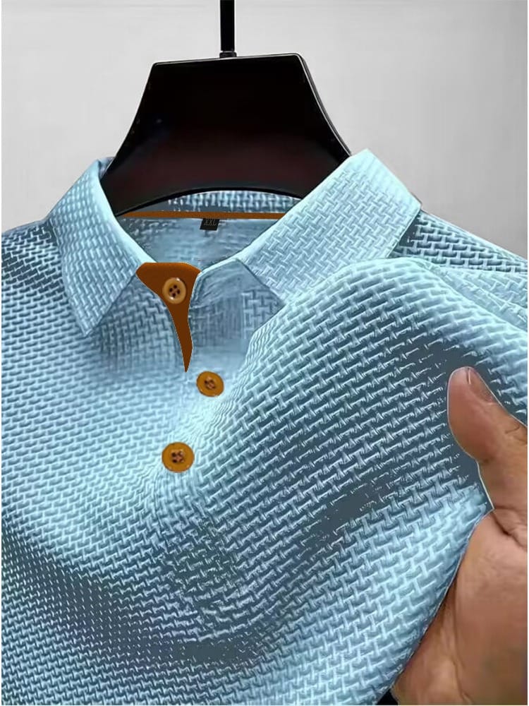 Spencer - Polo moderno para hombre, ligero y transpirable