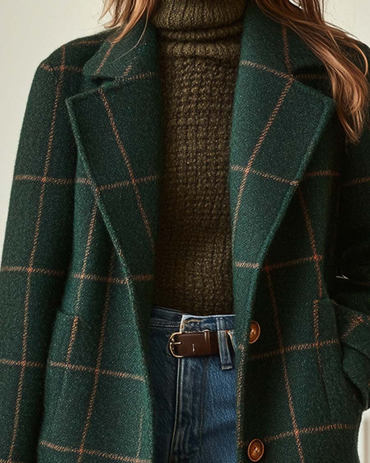 CAMILA | Abrigo estampado de temporada